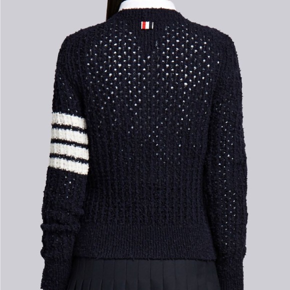 Thom Browne women’s vneck wool blend cardigan - Picture 10 of 10